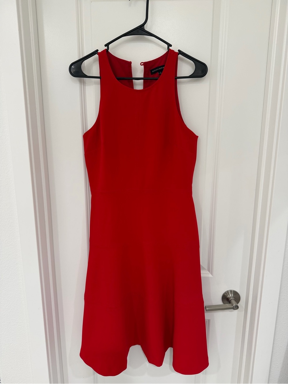 Banana Republic Red Sleeveless Midi Dress